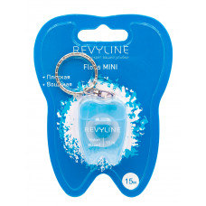 Зубная нить Revyline floss mini вощеная 15 м, синяя